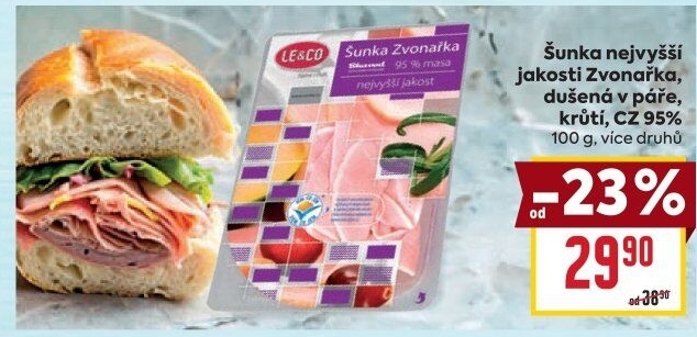 Šunka Zvonařka nejvyšší jakosti LE&amp