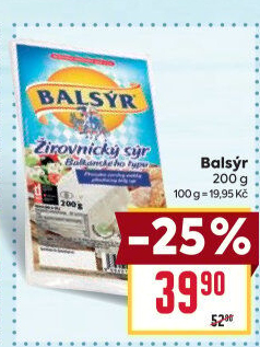 Sýr Balsýr Mlékárna Žirovnice