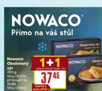 Sýr obalovaný mražený Nowaco