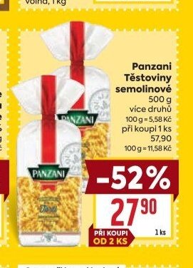 Panzani Těstoviny semolinové 500 g