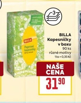 BILLA Kapesníčky v boxu