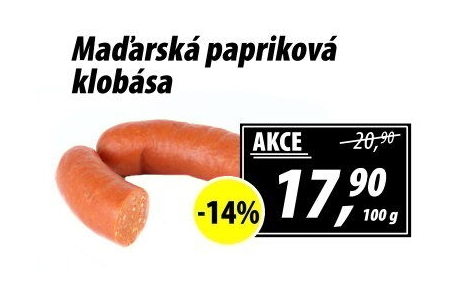 Maďarská papriková klobása