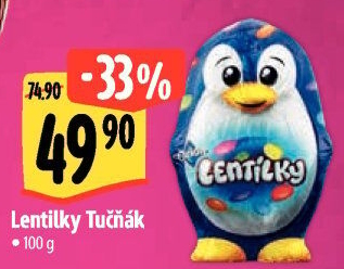 Čokoládové figurky Lentilky