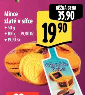 Čokoládové mince