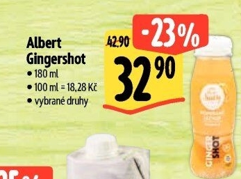 Džus Pure Ginger shot Albert