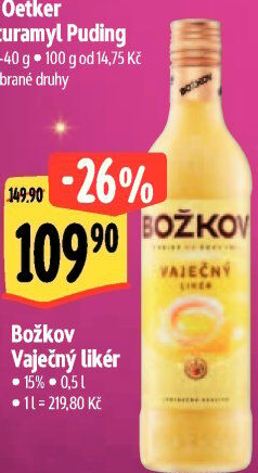 Likér vaječný Božkov