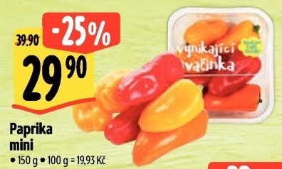 Papriky mini