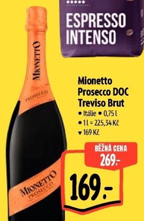 Prosecco brut DOC Treviso Mionetto