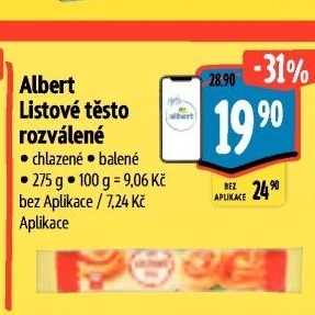 Těsto listové Albert