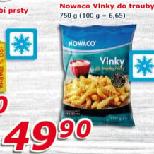 Hranolky vlnky mražené Nowaco