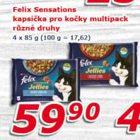 Kapsičky pro kočky Sensations Felix Purina