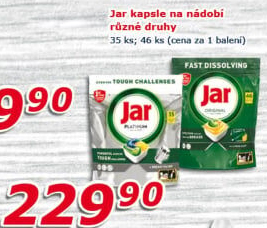 Kapsle do myčky Jar