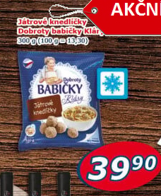 Knedlíčky játrové mražené Dobroty Babičky Kláry