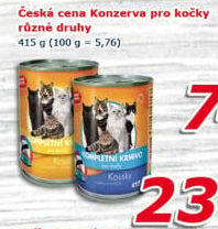Konzerva pro kočky Česká cena