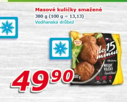 Kuličky masové smažené mražené Vodňanské kuře