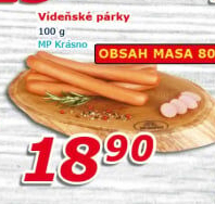 Párky vídeňské Krásno