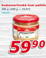 Paštika Svatomartinská husí Váhala