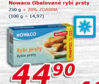 Rybí prsty předsmažené mražené Nowaco