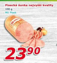 Šunka písecká nejvyšší kvality Maso uzeniny Písek