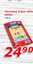 Sýr Eidam Jihočeský 30% Madeta