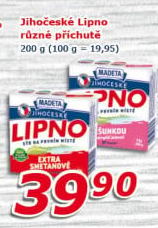 Tavený sýr Jihočeské Lipno Madeta