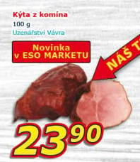 Uzená kýta z komína Uzenářství Vávra