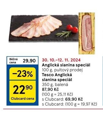 Anglická slanina speciál