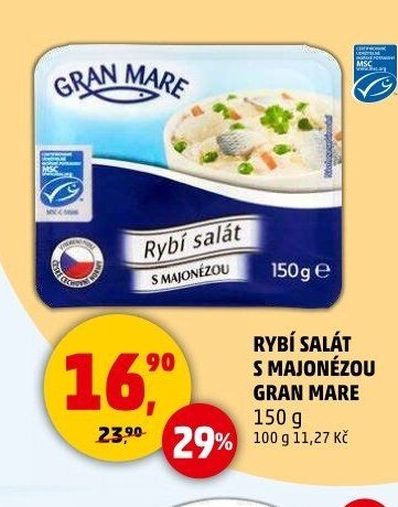 RYBÍ SALÁT S MAJONÉZOU GRAN MARE