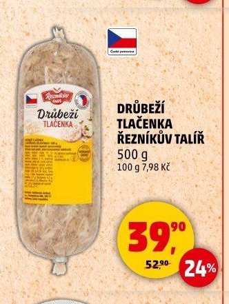 Drůbeží tlačenka Řezníkův talíř