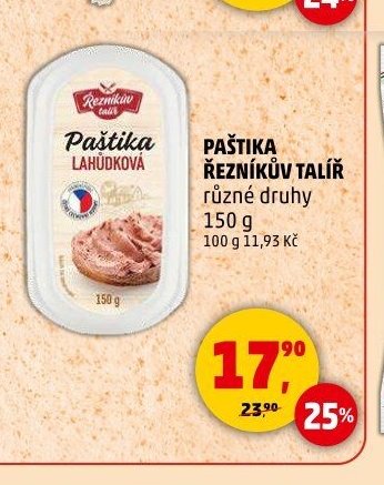 Paštika Řezníkův talíř