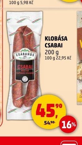 Klobása Csabai