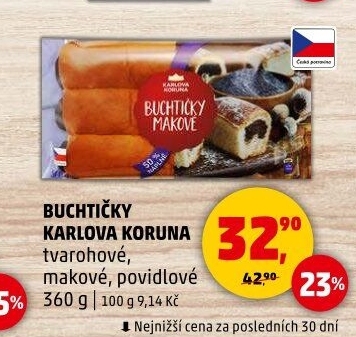 České buchtičky Karlova Koruna