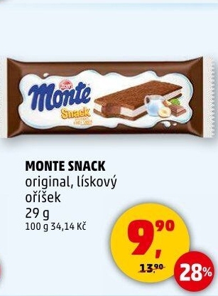 Dezert mléčný Monte Snack Zott
