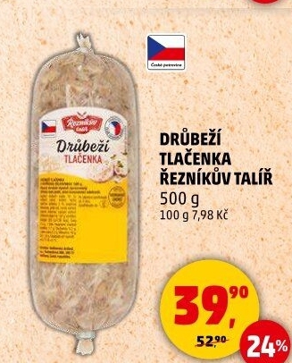 Drůbeží tlačenka Řezníkův talíř