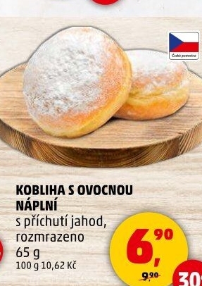 Kobliha s ovocnou náplní