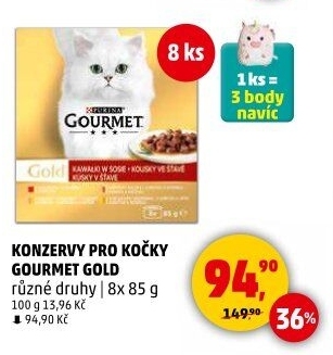 Konzerva pro kočky Gold Gourmet Purina