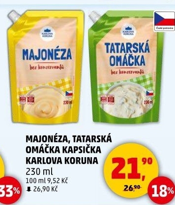 Majonéza Karlova Koruna