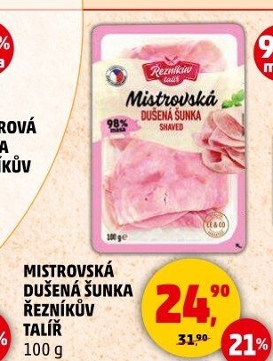Mistrovská dušená šunka Řezníkův talíř