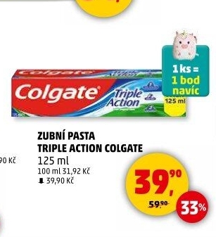 Pasta na zuby Triple Action Colgate