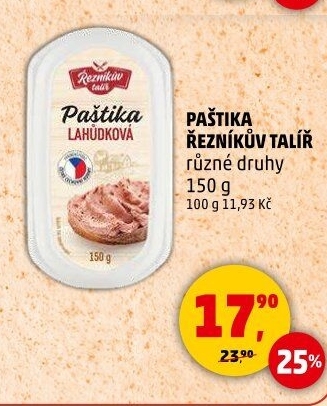 Paštika Řezníkův talíř