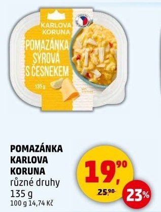 Pomazánky Karlova Koruna