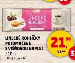 Rohlíčky linecké Klasa Pekárny a cukrárny Klatovy