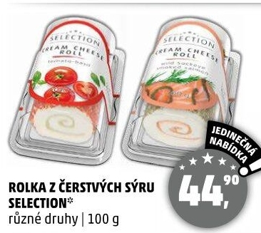 Rolky z čerstvých sýrů Selection