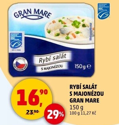 Rybí salát s majonézou Gran Mare