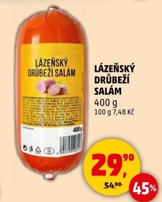 Salám drůbeží lázeňský