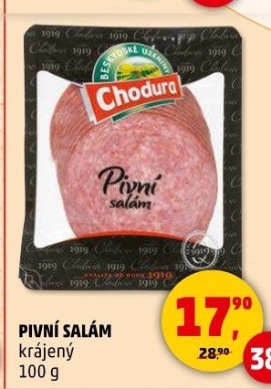 Salám pivní Beskydské uzeniny Chodura