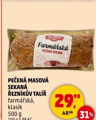 Sekaná farmářská Řezníkův talíř