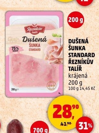 Šunka dušená standard Řezníkův talíř