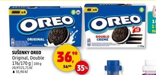 Sušenky Double Creme Oreo