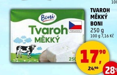 Tvaroh měkký Boni